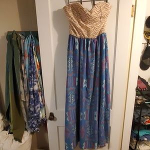 Strapless beach dress